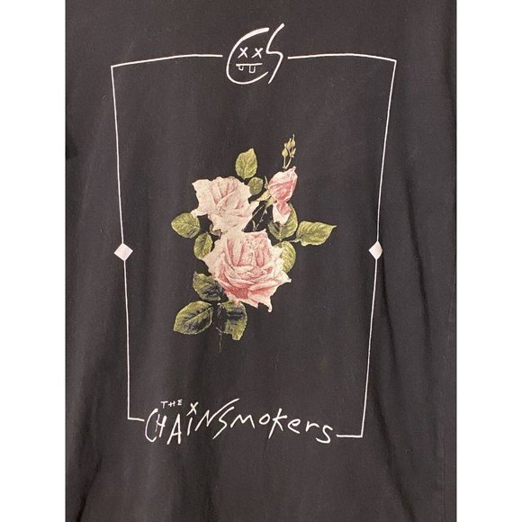 Chainsmokers Other - The CHAINSMOKERS Memories 2017 Concert Tour Band Black T Shirt Medium